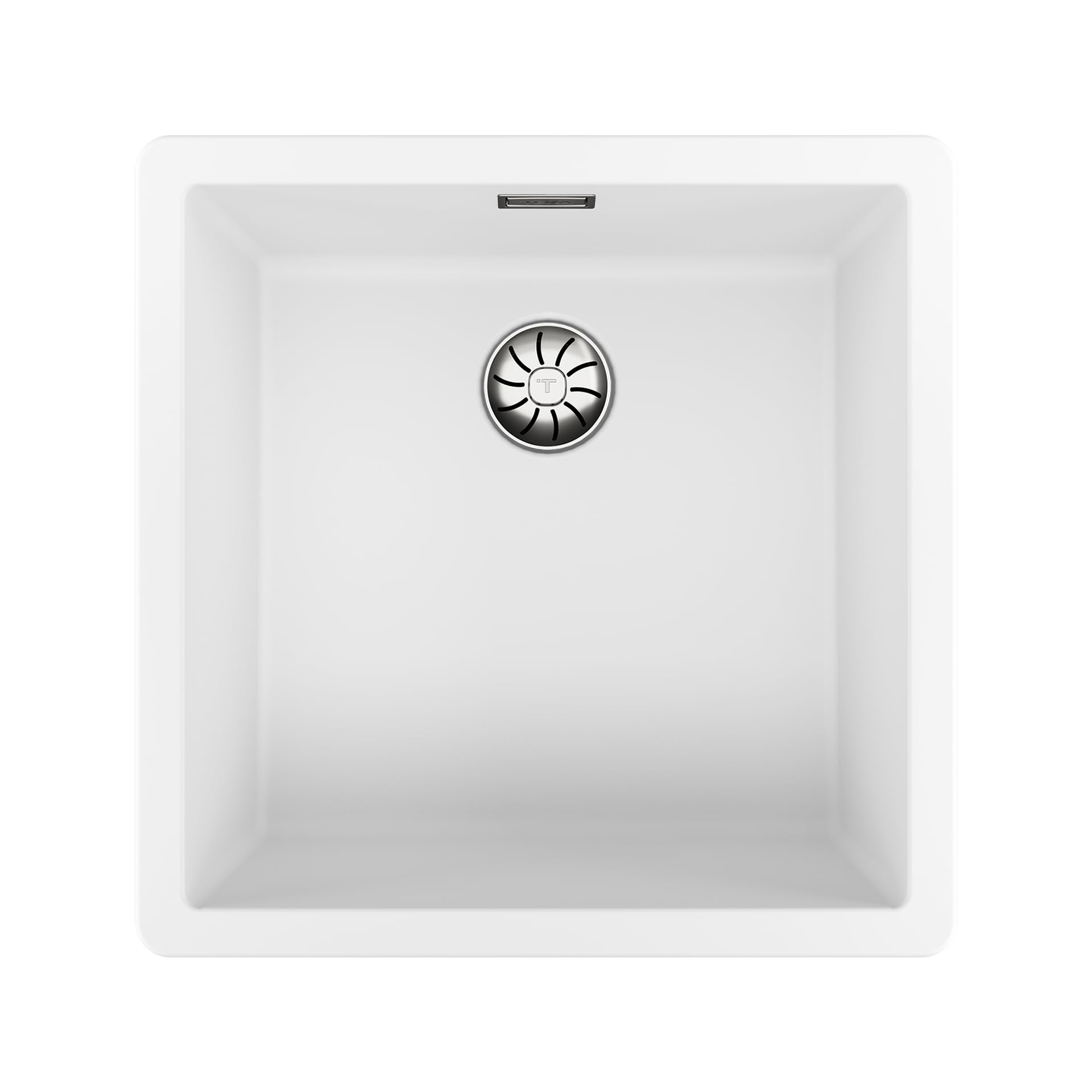 TEKA Fregadero Tegranite+ 1 Seno, Doble Instalación Encastre o Bajo Encimera, No Poroso, Profundidad 20cm, Desagüe PerfectFlow con Sifón, Modelo Radea R10 40.40 M-TG