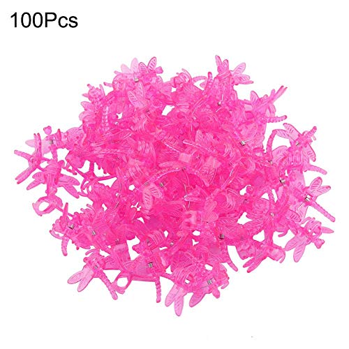 Plant Clip,100Pcs Mini Plastic Stem Stalks Flower Rattan Shape Grow Upright Orchid Clip for Garden (#2)