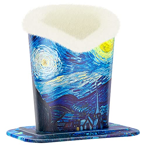 Shidan PU Leder Brillen Halter Brillenetui für Glaeser oder Handy, Schreibwaren Organisator mit Samt Plüsch Cover