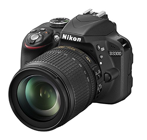 D3300 Digitale Spiegelreflexkamera, 24,2 Megapixel, LCD-Display mit 7,6 cm (3 Zoll), 8 GB SD, 200 x Premium Lexar, Farbe: Schwarz