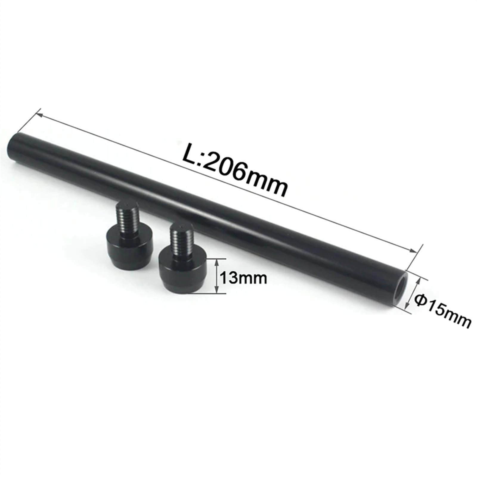 Steckachsen,Fahrrad Gabel Steckachse Fahrrad-Steckachse, Fahrrad-Schnellspanner-Naben, Rohrschaft, Vorder- und Hinterachse, 206 mm, TP1,5, Fahrradzubehör