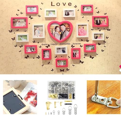 Image of Generic Picture Hangers,Heavy Assorted Picture Hangers Kit with Screws,Assortment Kit,Home Creative Picture Hanging Hardware