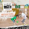 AND1 Over the Door Mini Basketball Hoop: 18x12 Shatterproof Backboard, 2 Mini Basketballs, and Hand Pump Included- Ultimate Indoor Basketball Accessory for Kids and Adults, No Tools Required