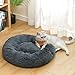 Nisrada Hundebett für kleine, mittelgroße und große Hunde, 50cm, waschbar, rund, gemütlich, weich, Haustierbett für Welpen und Kätzchen, mit Rutschfester Unterseite