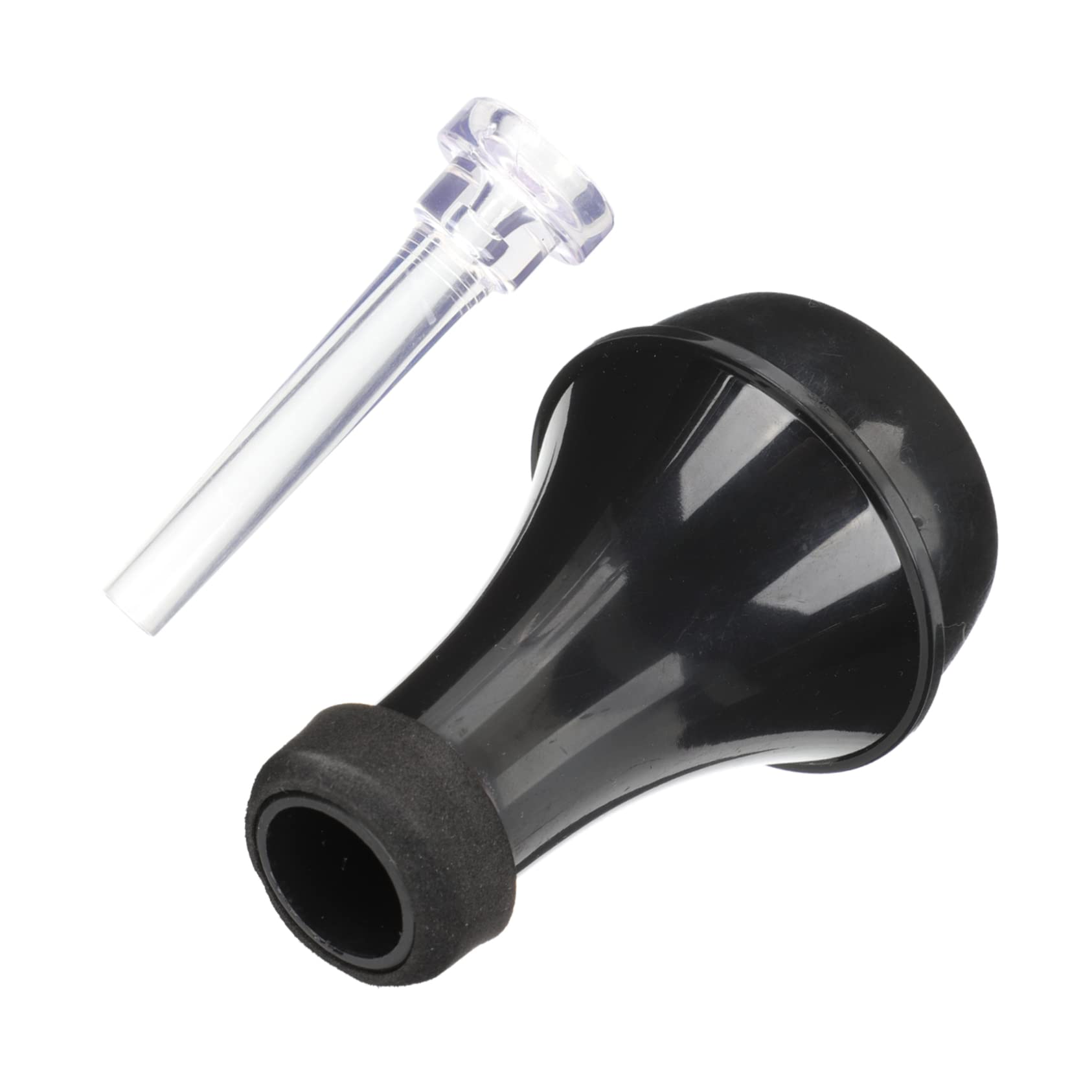 TOYANDONA 3sets Sordina Per Tromba Mute Dritto Compatto Per Praticanti e Musicisti Accessorio Pratico e Leggero Per Tromba Include Bocchino e Sordina Nera