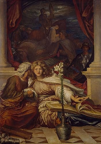 Impression sur toile Britomart de George Frederick Watts affiches d'art premium de 60x90cm