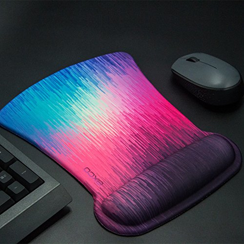Tapis de souris ergonomique contre la douleur au poignet avec coussin en gel pour ordinateur