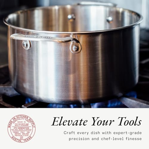 Made In Cookware - 12 Quart Stainless Steel Stock Pot With Lid - 5 Ply Stainless Clad - Professional Cookware - Crafted in Italy - Induction Compatible - Image 5