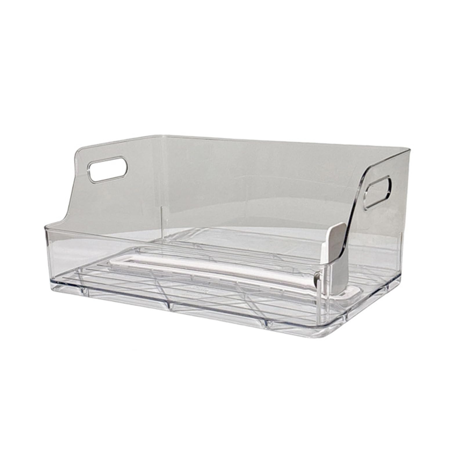 Clear Acrylic Bookend Space Saving Desktop Book Organiser Sliding Action Book for Desktop and Shelf Bookends