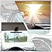 2Pack Anti-Glare Sun Visor Extender for Car,All Season Car Visor Extender Sun Blocker for Suns Protection and Shading,Universal Suns Visors Extenders Fit for Cars Trucks SUVs (2Pack)