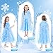 deAO Girl Dress-Up 18 Pieces Dress Up Set with Long Cape,Wand,Gloves,Kids Makeup Kit for Toddler Girl 3+ Years Old Toys Christmas Birthday Party Gift