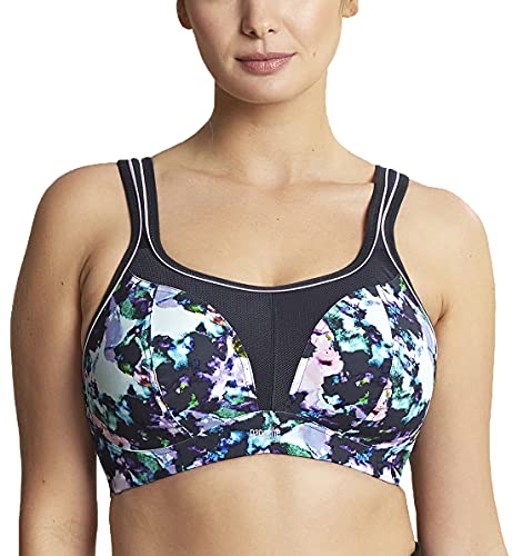 Image of Panache Women's Non-Wired Sports Bra, Water Colour, 28DD