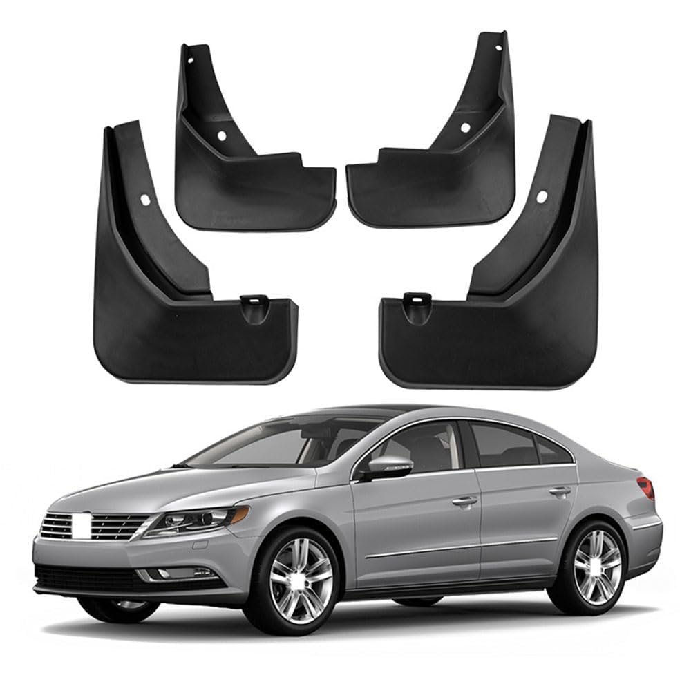 Bavettes Voiture de Protection Haut de Gamme Passat CC 2013-2018 Noir