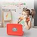 Pretend Play Home Office Set for Kids Ages 3-7, Includes Toy Kids Laptop,Cell Phone,Hamburg Harmonica,Headset & Toddlers Beverage Cup-Pretend Work Simulation Play