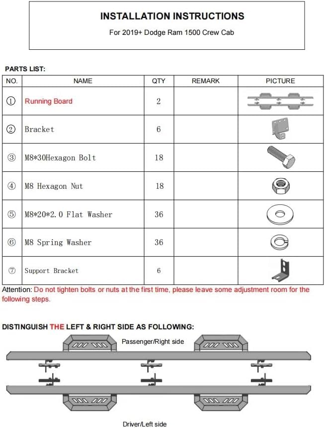 Estribos GarveeTech para Ram 1500 Crew Cab 2019-2021 miniatura 5