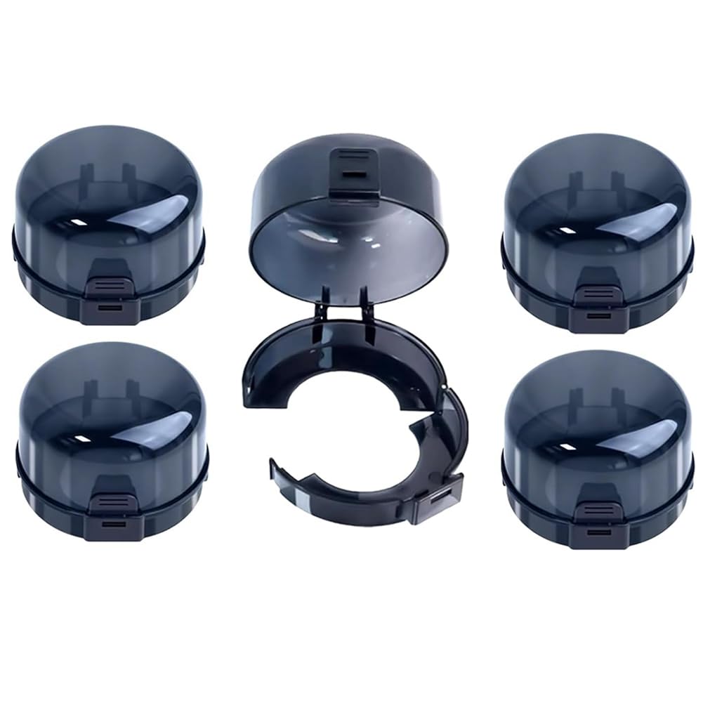 UDSKNV[KSL Child Safe Oven Knob Guards- Stove Knob Safety Cover Set(5pcs) Large Gas Cooker Protective Accessories