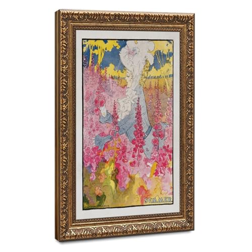 Impression sur toile Penrhyn Stanlaws giclée vintage femme florale 1907