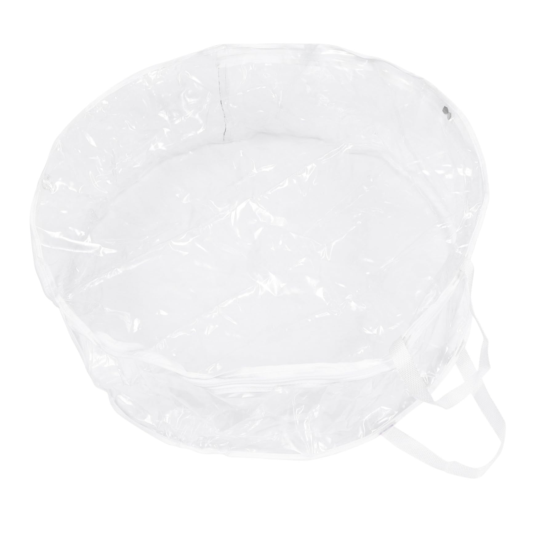 MAGICLULU 1pc Thanksgiving Christmas Wreath Storage Bag Transparent Design Portable Wreath Organizer for Holiday Decor and Giving for Easy Storage