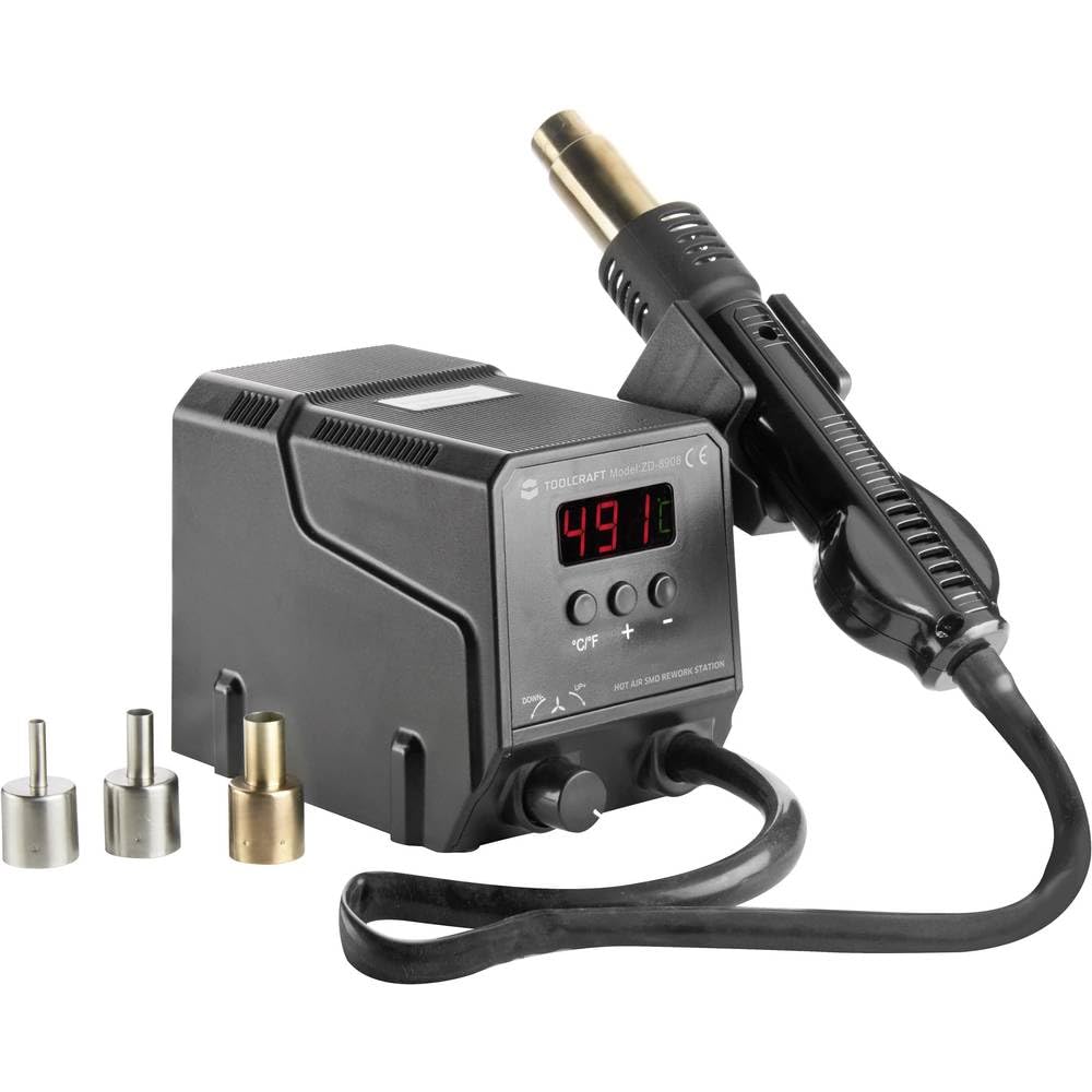 Station à air chaud numérique 300 W TOOLCRAFT ZD-8908 100-500 °C