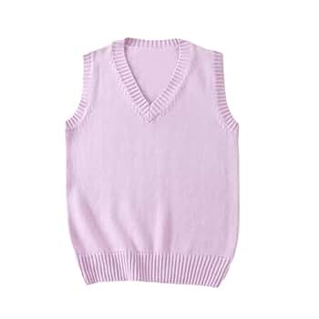 トップス NKNIT V-neck KNIT vest Women's Fashion Sweater Vest New Sleeveless Knitted V-Neck