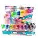 100 Gel Pen Set Coloring Scrapbooking - Neon, Fluorescent, Glitter, Metallic, Pastel - No Duplicates Non Toxic by Crafty Clownfish