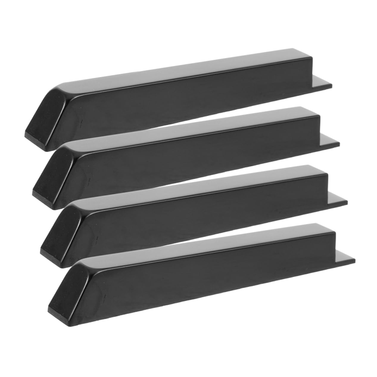 CIMAXIC Piano Accessories 4 Pack Black Piano Keytops Easy Installation for Piano Maintenance