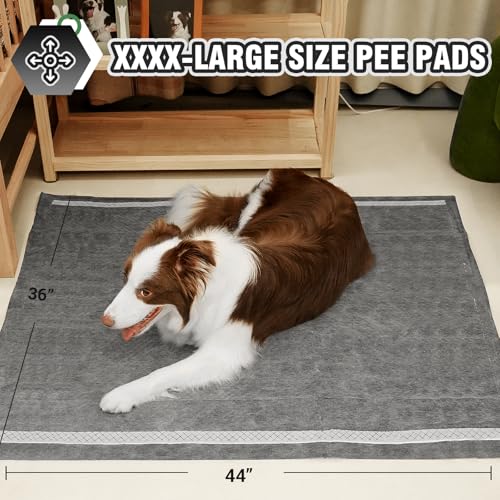 IMMCUTE XXL Puppy Pads 36\"X44\", 30 Ct, Jumbo-Size Dog Training Pads for Large Breed or Multiple Dogs, Pee Pads Extra Large with Adhesive Strip, Odor Control Dog Potty Pads