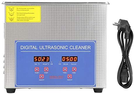 منظف بالموجات فوق الصوتية جهاز تنظيف رقمي ألترا سونيك جهاز مؤقت للحمام من الفولاذ المقاوم للصدأ تنظيف 3 لتر ومنظف مجوهرات Eu Plug 220v Amazon Ae الأدوات وتحسين المنزل