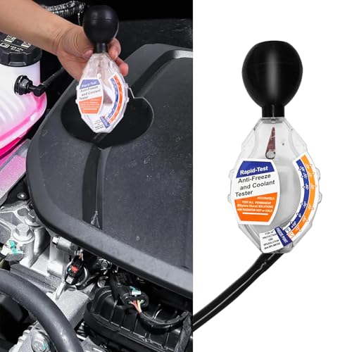 Lyxheth Coolant Tester Accessory, Automotive Professional Antifreeze Densitometer Freezing Testing Tool, Universal Car Accessories Coolant Hydrometer Tester for Winter and Summer