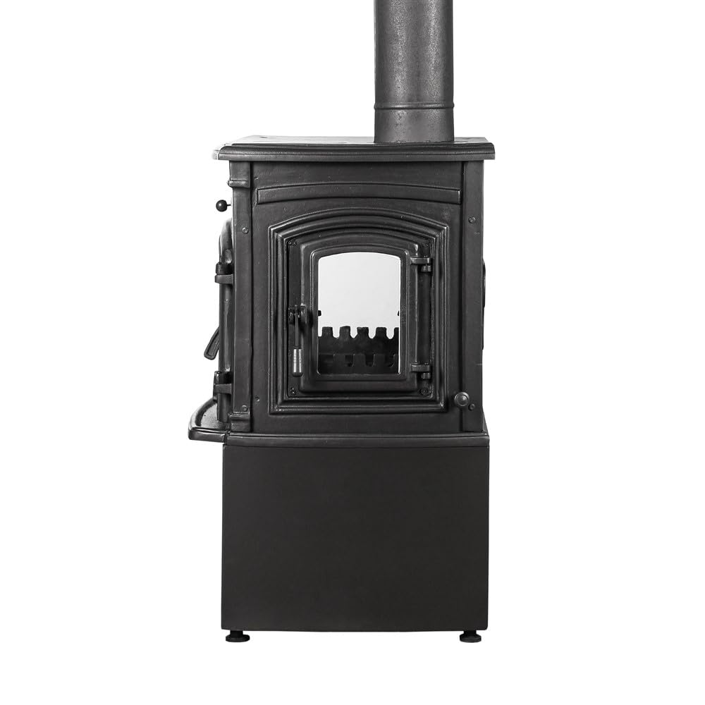 Kaminofen aus Gusseisen mit seitlichen Glasscheiben, hochtemperaturbeständig Deutsch Schott-Robax® - CE-zertifiziert und Öko-Design 2022-9 kW -14YK-ST