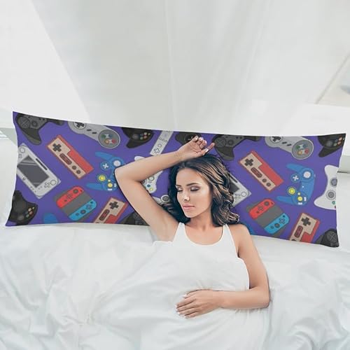 Wondergift GAME0628-6 Game Body Pillow Cover For Boys Gifts Gaming Pattern Long Pillow Case With Zipper Ultra Soft Decorative Modern Large Pillowcases Soft Cushion Covers thumb #2