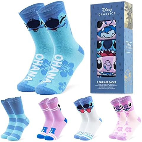Chaussettes Femme Disney Stitch, Lot de 5 Cover