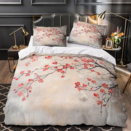 Housse de couette fleurie microfibre anti-plis lit simple ado fille - 2