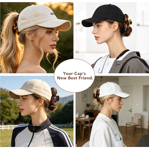 Pinzas para cabello tipo garra con diseño para gorra baseball miniatura 6