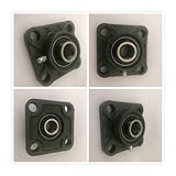  12mm Mounted Bearings UCF201 4-Bolt Square Flange Pillow Block Bearing Housing ITCLEYMDZV