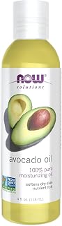 NOW Solutions, Avocado Oil, 100% Pure Moisturizing Oil, Nutrient Rich and Hydrating, 4-Ounce