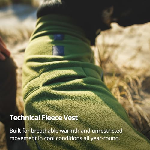 Ruffwear, Climate Changer Hunde-Fleeceweste, leicht, warm, Wintermantel für Hunde mit verstellbarer Passform, Schnellverschluss-Schnallen, reflektierender Rand und Geschirr-Kompatibilität, Basaltgrau