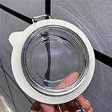 5 Pack Silicone Sealing Rings, White Airtight Rubber Gaskets for Glass Jars, Replacement Leakproof Jar Seals, Durable and Reusable Silicone Jar Gaskets, Diameter 4.5 Inch