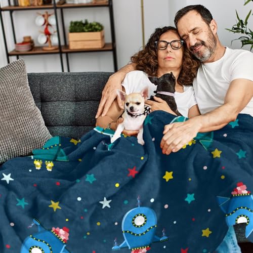 Couverture de lit univers spatial contre le froid au bureau - 7