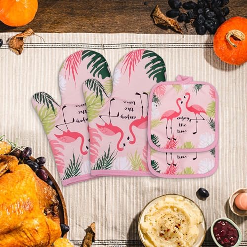 2 Flamingo-Topflappen, 2 Flamingo-Topflappen, Kochhandschuhe, Backhandschuhe, Topflappen Und Ofenhandschuhe, Flamingo-Geschenke