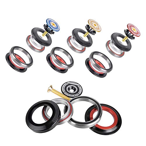 Fahrrad Headset, Steuersatz Tapered Fahrrad Aluminiumlegierung Fahrrad Vorderradgabel Gerade Rohr Headset Gabel Top Cap Expander für Rennrad