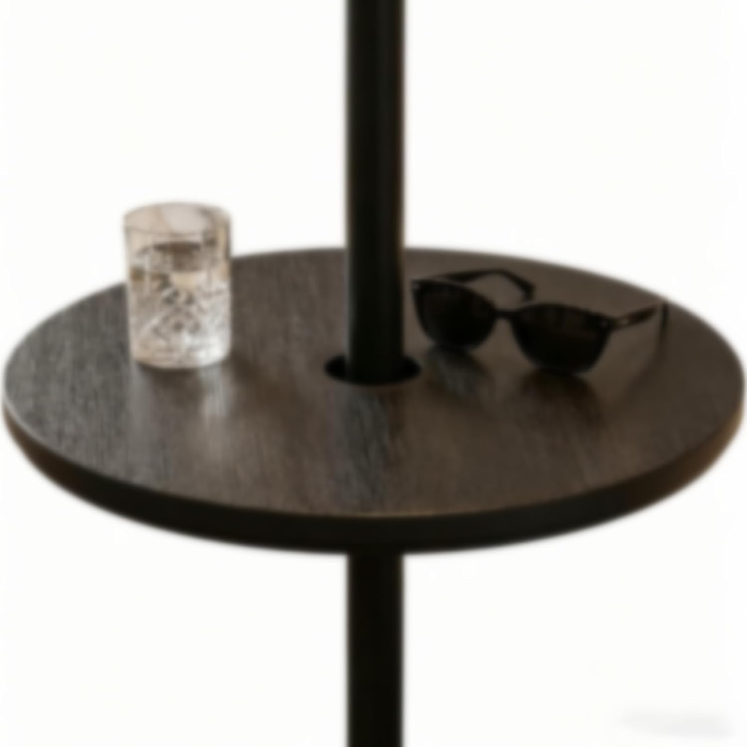 Outdoor Umbrella Table Top, Patio Umbrella Table, Black
