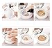 DNHCLL White Empty Luxurious Portable Air Cushion Puff Box BB Cream Container Dressing Case Powder Box with Air Cushion Sponge Powder Puff and Mirror(15ml,0.5oz)