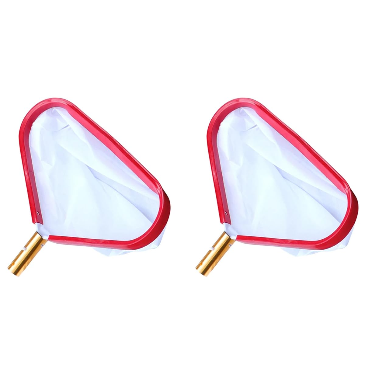 Épuisette professionnelle pour feuilles de piscine avec poignée en aluminium – Lot de 2 épuisettes en maille fine pour enlever efficacement les débris et utilisation facile