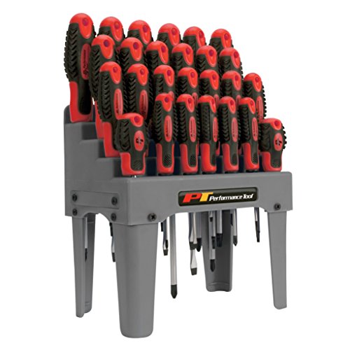 Performance Tool W1726 26-Piece Screwdriver Set with Rack