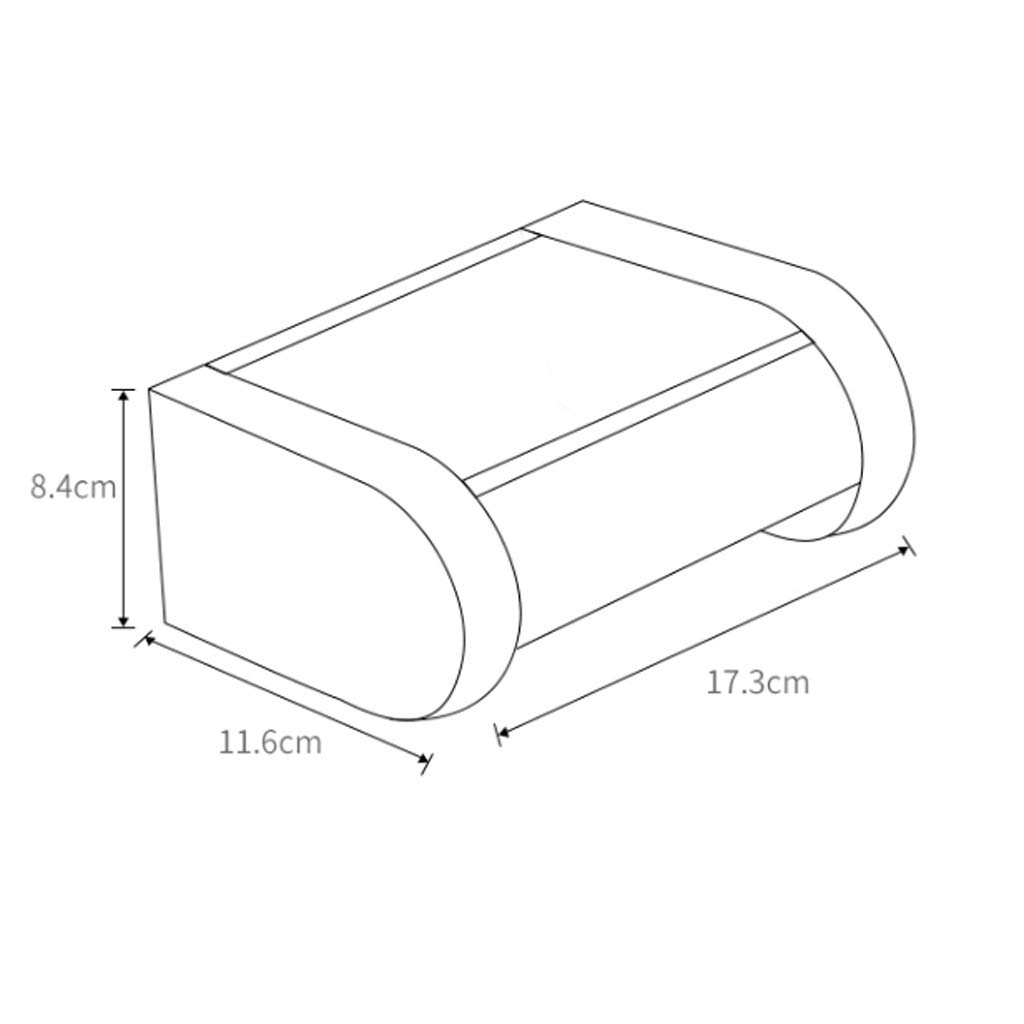 NEECS Portarotolo da Parete con mensola per Carta igienica in Acciaio Inossidabile, Dimensioni 17,3 * 11,6 * 8,4 cm