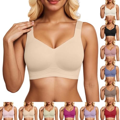 Womens Seamless Wireless Bra Push Up Travel Essentials Everyday Comfort Supportive No Underwire Bralette