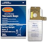 EnviroCare Replacement Micro Filtration Vacuum Bags for Eureka Style J Uprights 3 Pack
