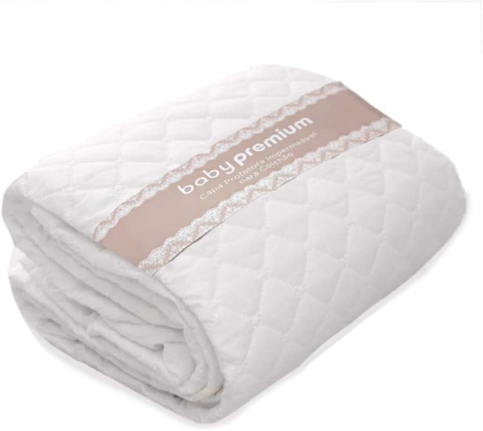 Capa Protetora Para Berço Impermeável Baby Branco Sulbrasil
