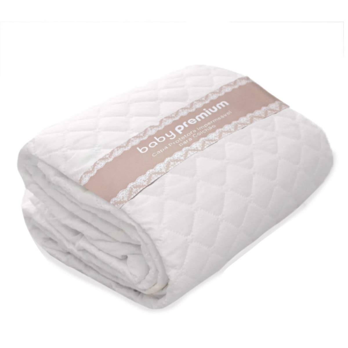 Capa Protetora Para Berço Impermeável Baby Branco Sulbrasil